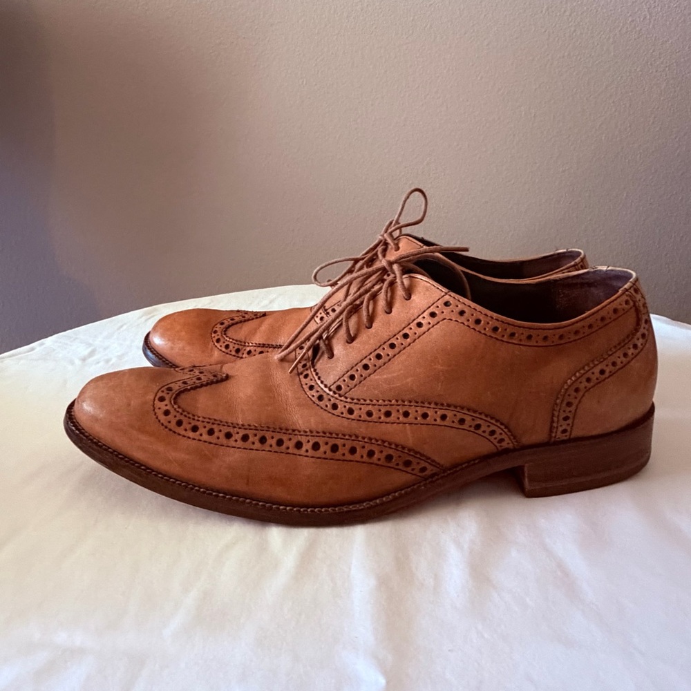 Cole Haan Tan Leather Oxford Shoes 11